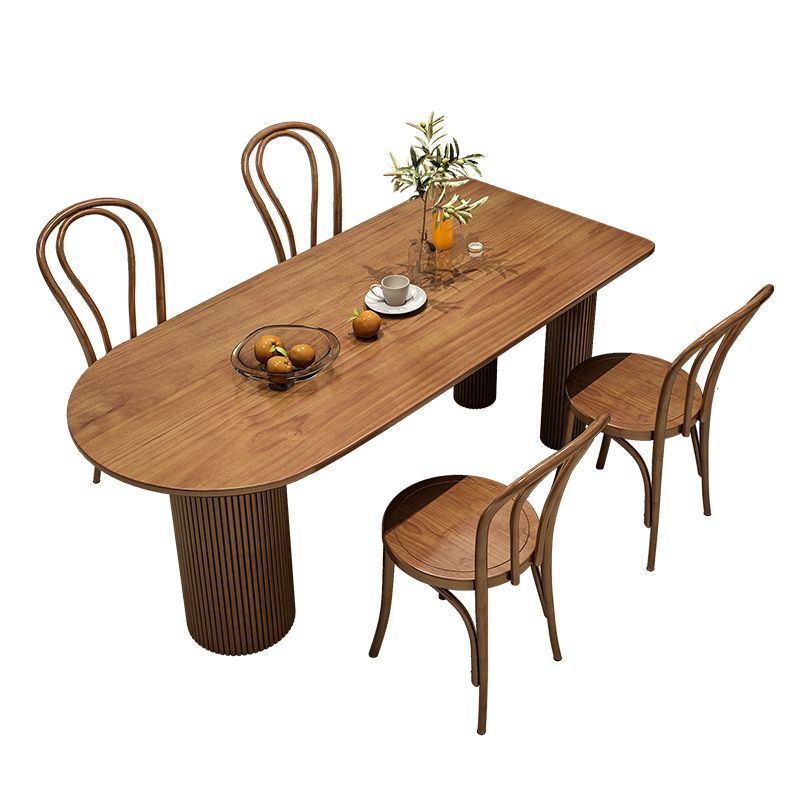Free Form Solid Wood Dining Table Contemporary Dining Table for Dining Room