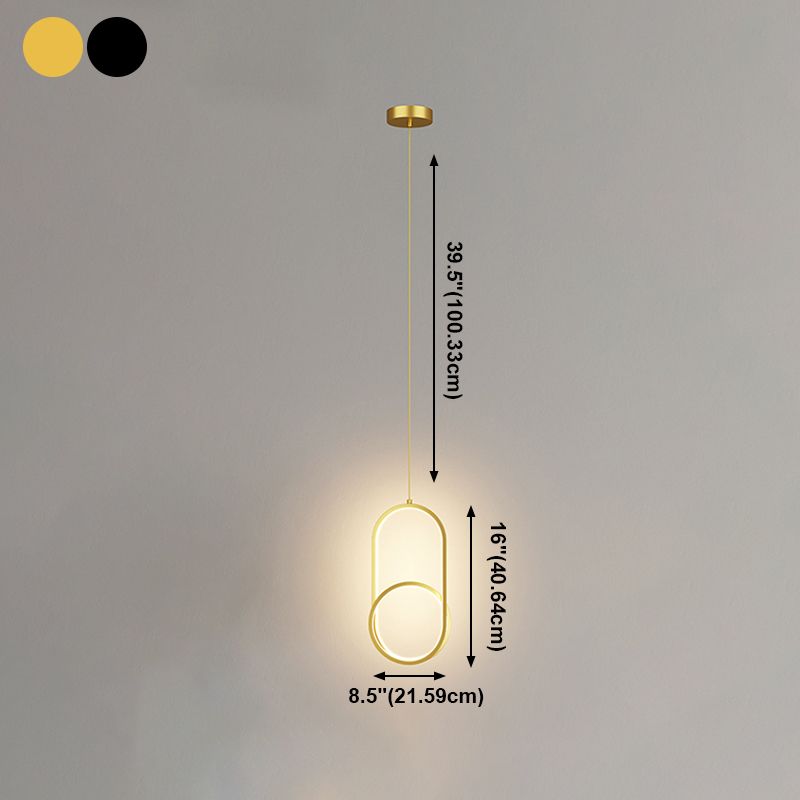 Metal Modernist Hanging Lamps Silicone Shade LED Pendant Lighting Fixtures