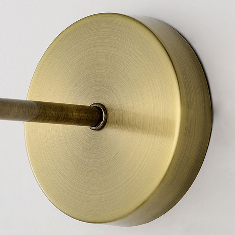 1 Licht lineare und halbe Zylinder Wandleuchte moderne einfache Stilbeleuchtung in Gold