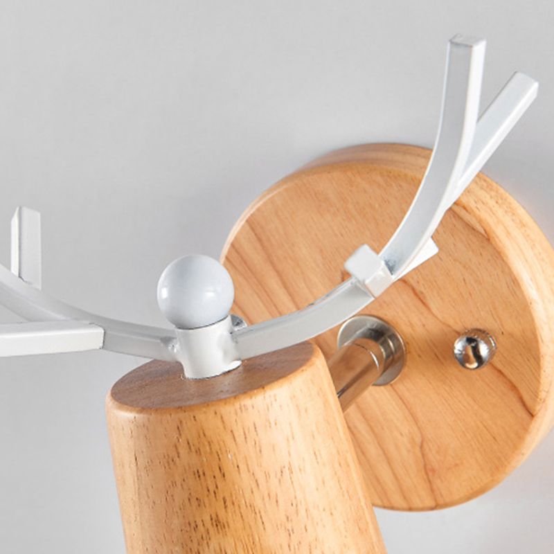 Nordic Style Iron Vanity Light Antler Shape Vanity Lamp for Living Room