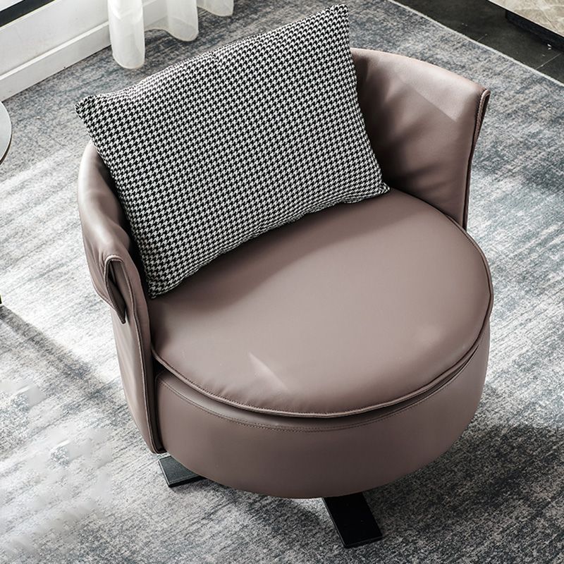 Modern Accent Armchair Contemporary Swivel Barrel Accent Chair