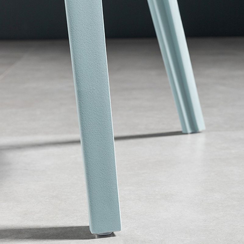 Industrial Low Back Counter Stool Metal Counter Height Stools with Swivel