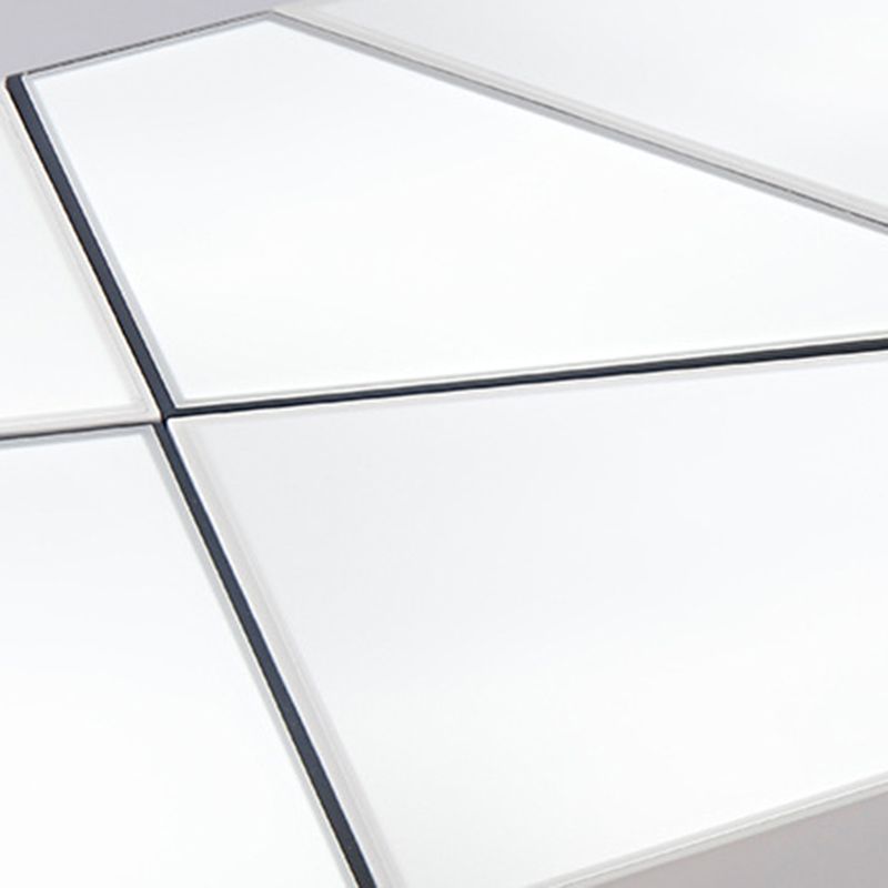 Luminaires encastrés géométriques en acrylique, Style moderne, lumière Led blanche et noire