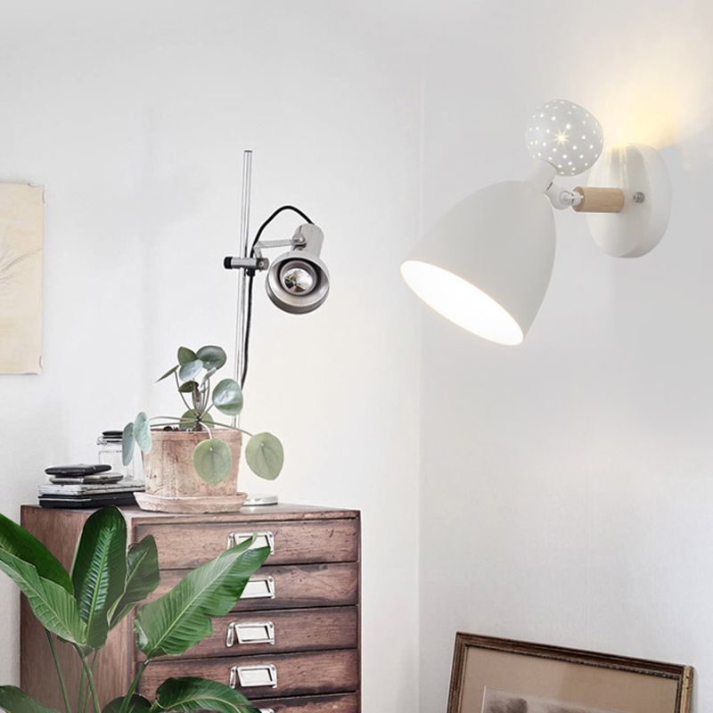 Geometric Shape Metal Wall Light Nordic Macarons 1 Light Wall Mount Light