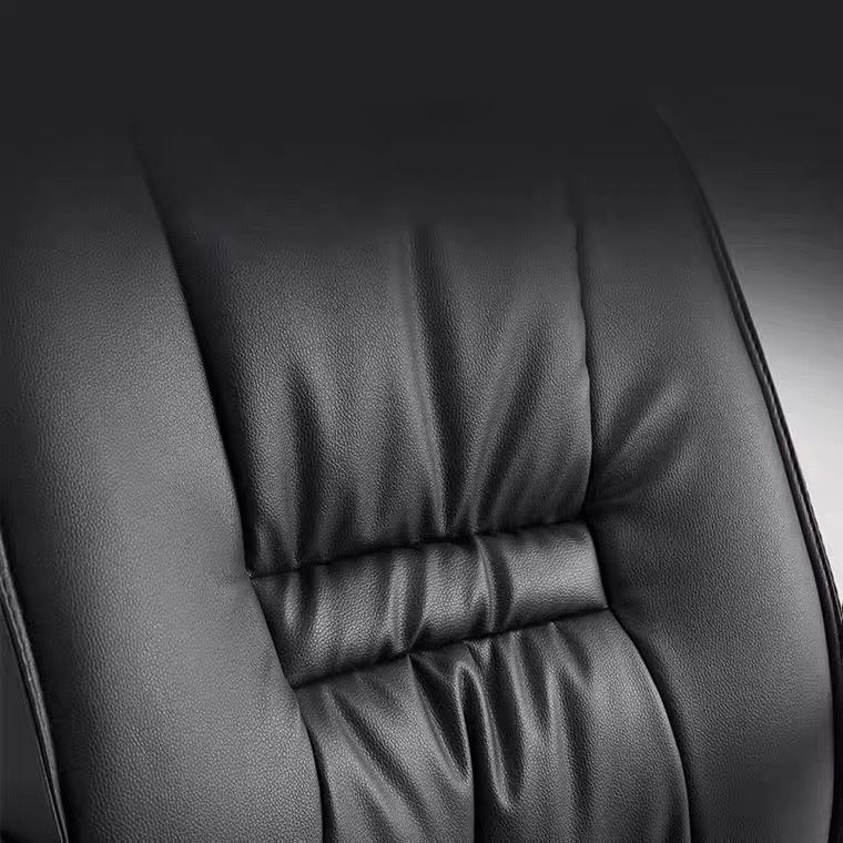 Silver Metal Modern Conference Chair High Back Leather Conference Chair