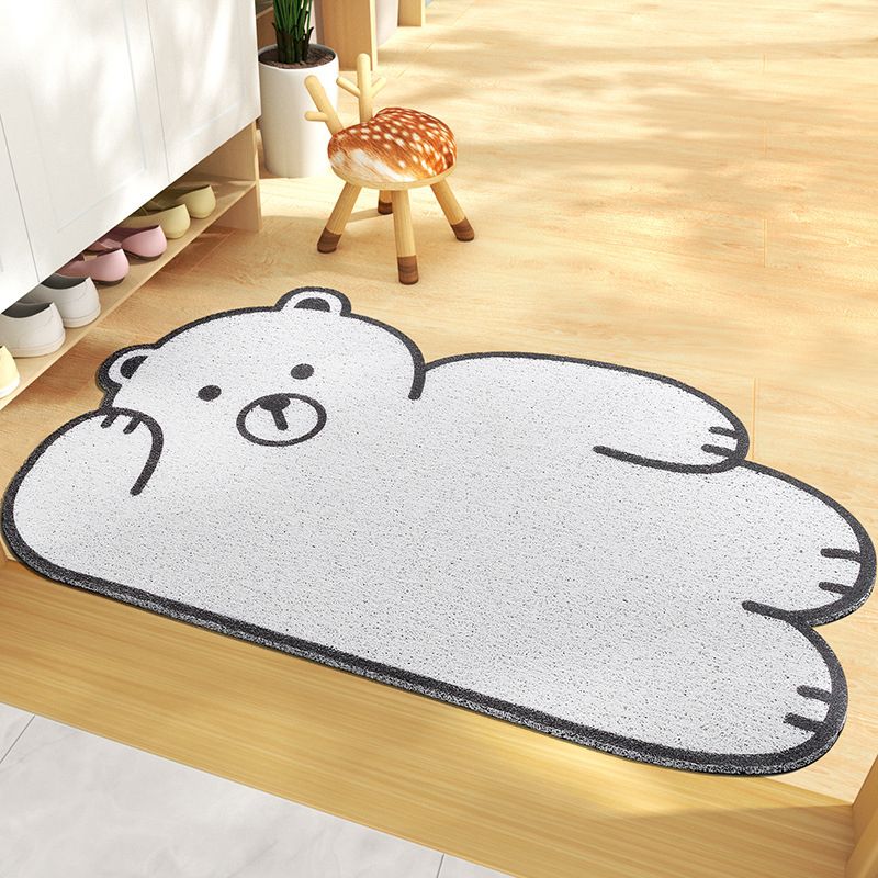 PVC Novelty Living Room Animal Print Stain Resistant Modern Indoor Rug
