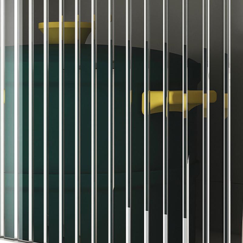 Wood Dining Server Modern Server with Glass Doors for Living Room