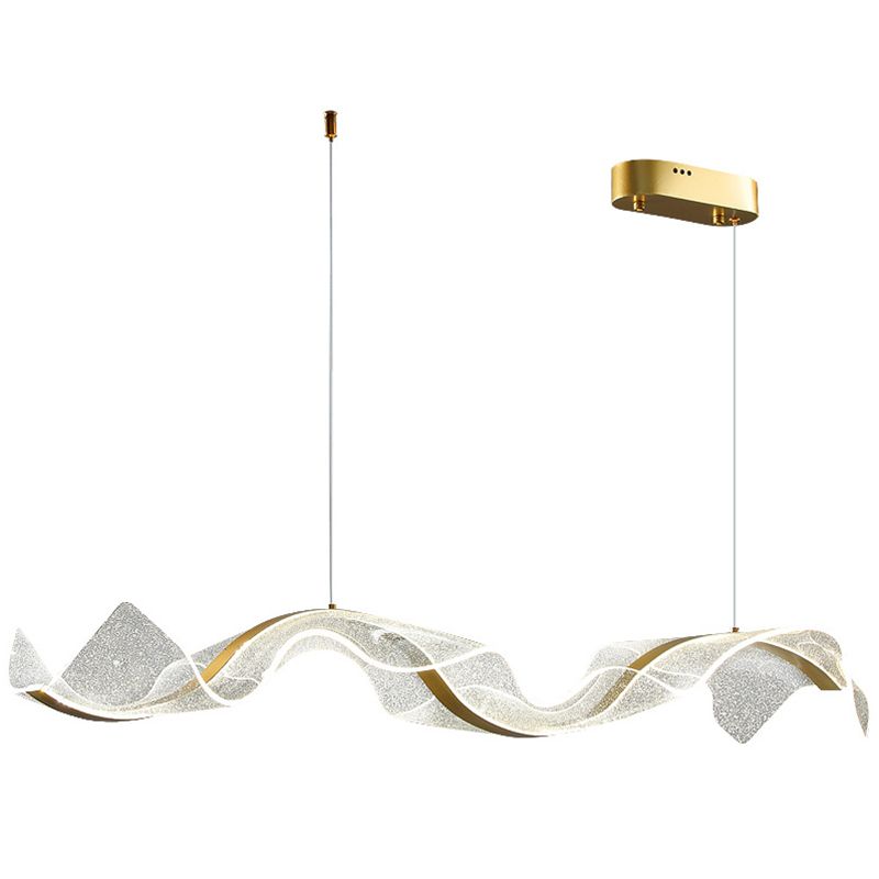 Nordic Island Lighting Fixture Acrylic LED Pendant Light for Dining Room