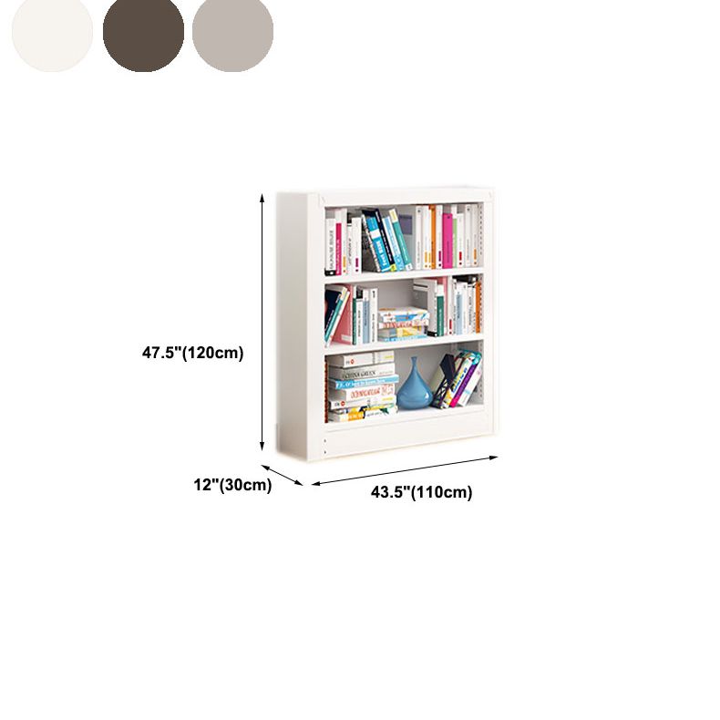 Open Metal Bookshelf Nordic Style Simple Rectangular Bookcase