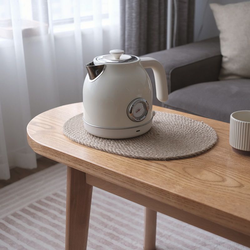 4 Legs Coffee Table Modern Brown Solid Wood Coffee Cocktail Table