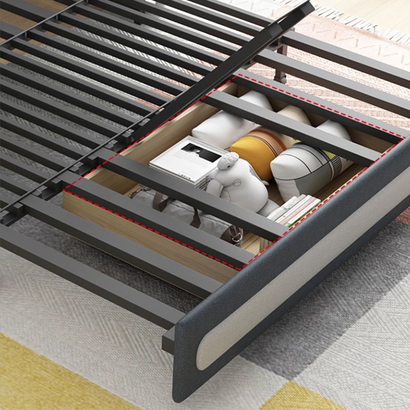 Gray Faux leather Sofa Bed 33.46" Wide Square Arm Sleeper Sofa