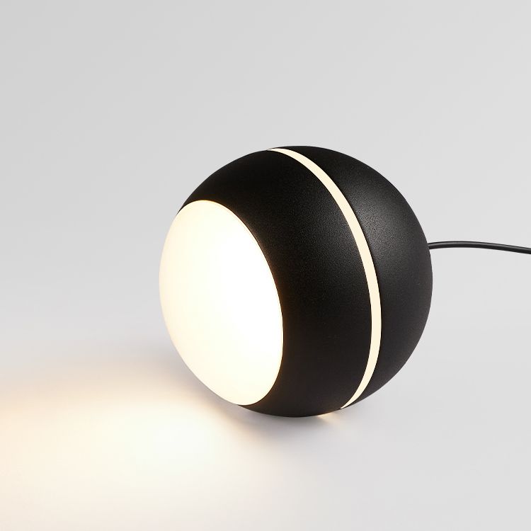 Acryl Globe -LED -Pendellicht im modernen prägnanten Stil Aluminium Innenhängelampe