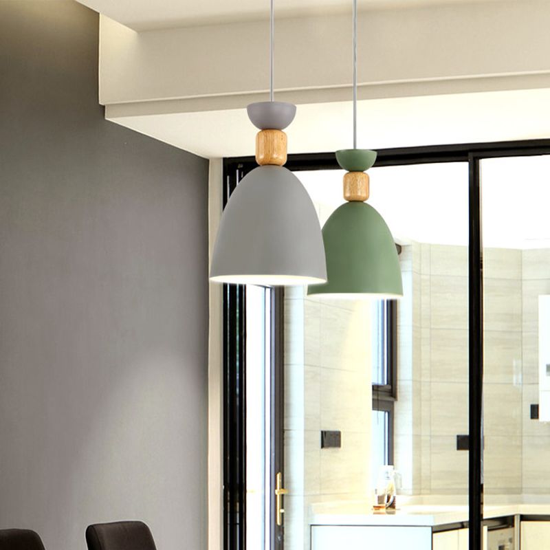 Bell Esszimmer Down Lighting Anhänger Metall Single-Bulb Nordic Style Hanging Light