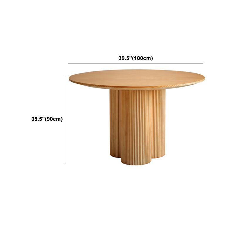 Contemporary Dining Set 1/2/5/7 Pcs Solid Wood Dining Table and Chairs