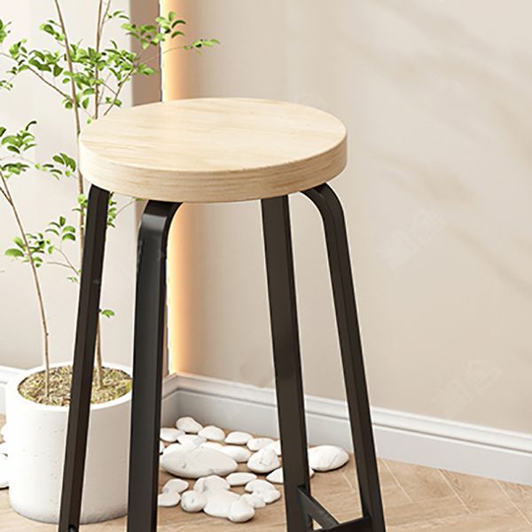 Modern Stackable Counter Height Stools Backless Bar Stools for Restaurant