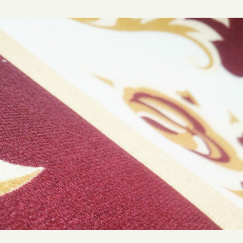 Blue Tone Modern Area Carpet Polyester Floral Printing Indoor Rug Easy Care Carpet for Home Decoration