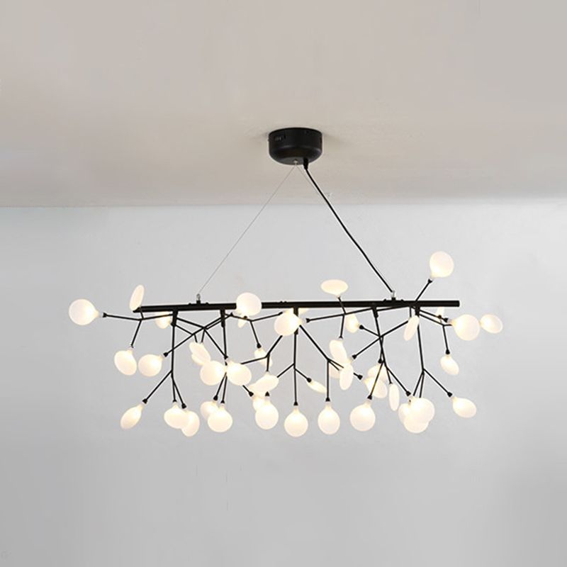 Bladvormige acryl eiland verlichting moderne stijl led hangende lichtarmatuur voor eetkamer