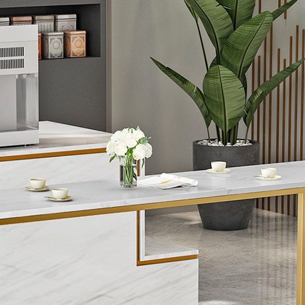 Glam Stone Bar Table Set 1/3 Pieces Round Counter Set for Home Use