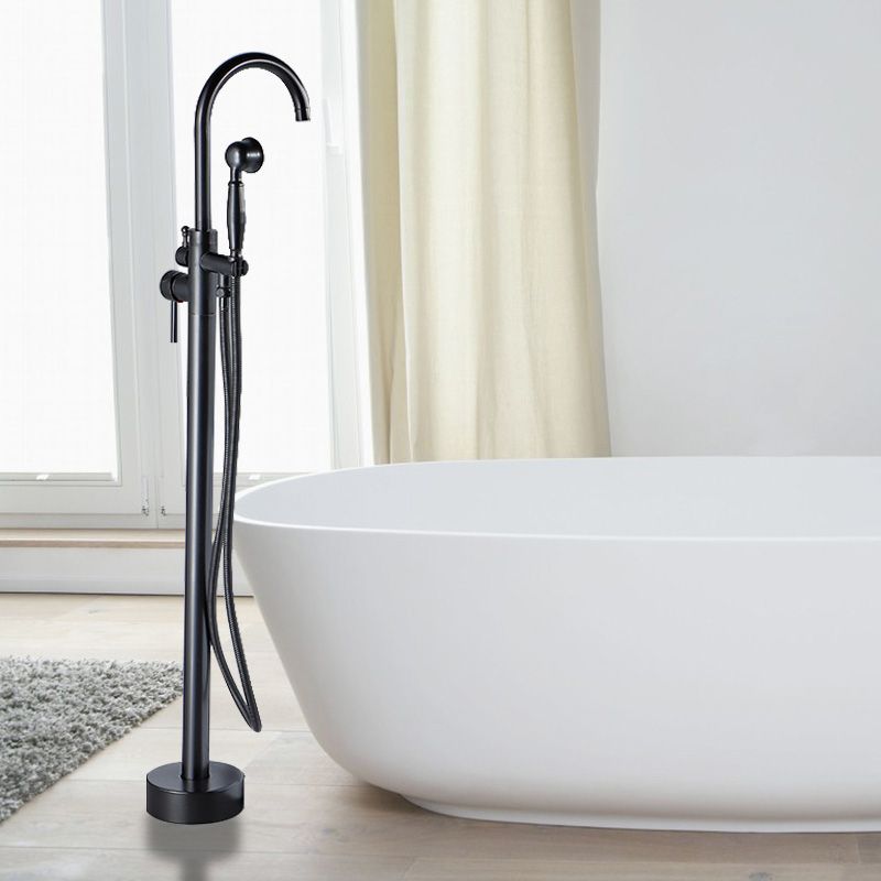 Modern Freestanding Bathtub Faucet Brass One Handle Freestanding Bathtub Faucet