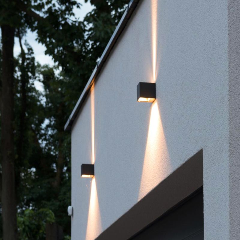 Modern Lighting Outdoor Sconces Disconce di lavatrice per la parete della casa con arte metallica