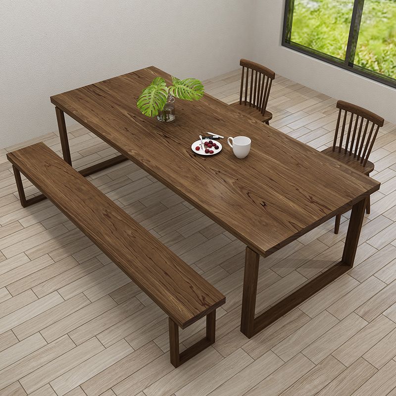 Modern 1/4/5 Pieces Dining Set Rectangle Wood Dining Table for Dining Room