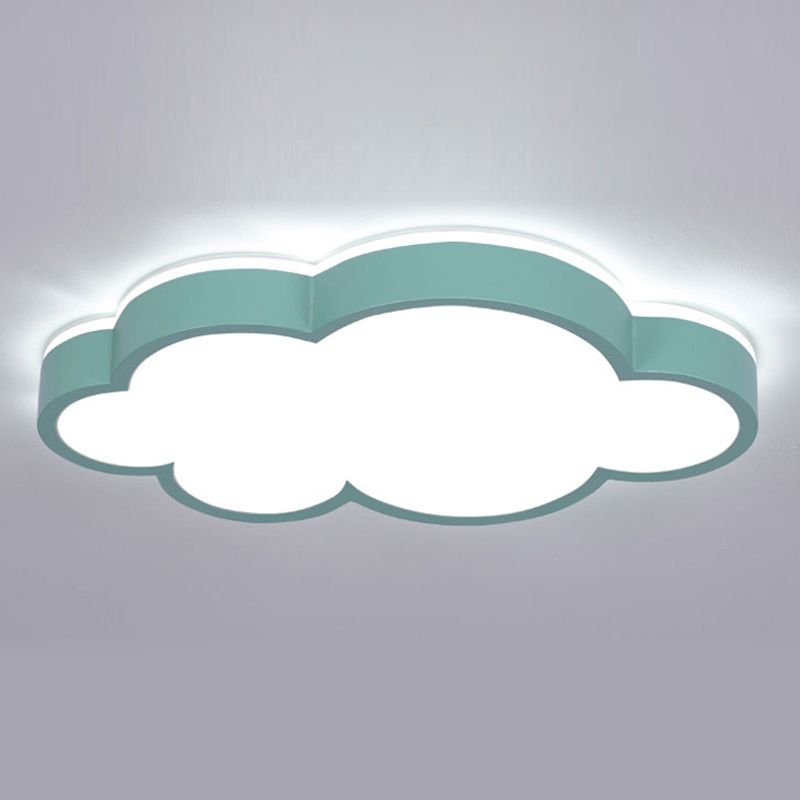 Nordic Style Flush Mount Cloud Metal LED Ceiling Light Fixture for Bedroom