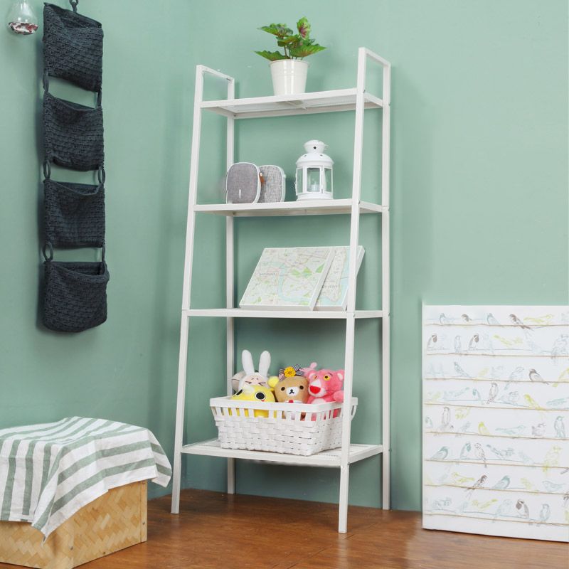 Scandinavian Style Shelf Bookcase Open Back Bookshelf for Home and Office