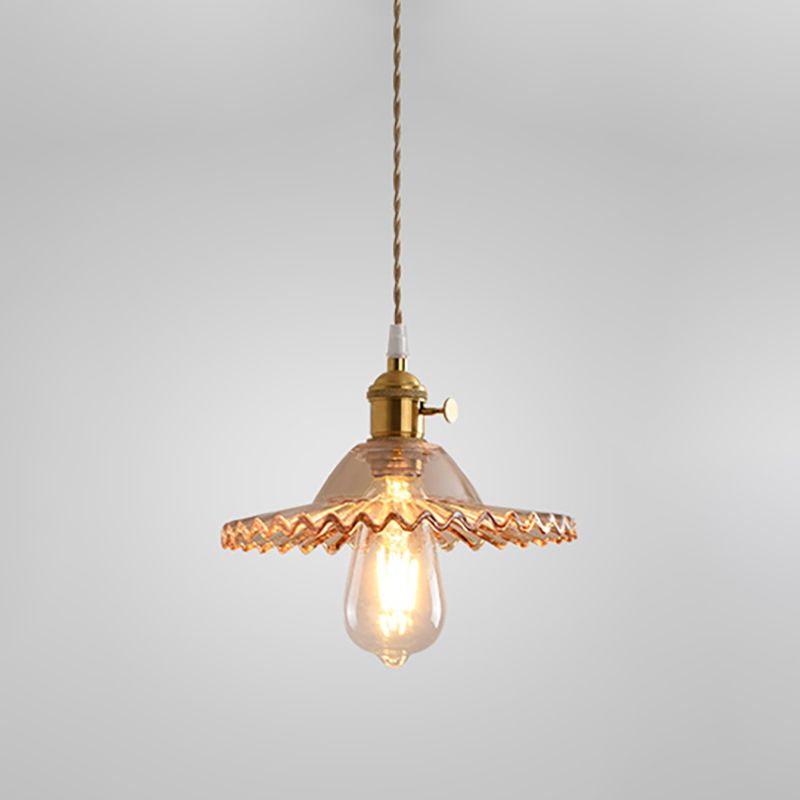 Moderne stijl potbedekking hangend glas 1 lichthangende lamp voor binnenruimtes