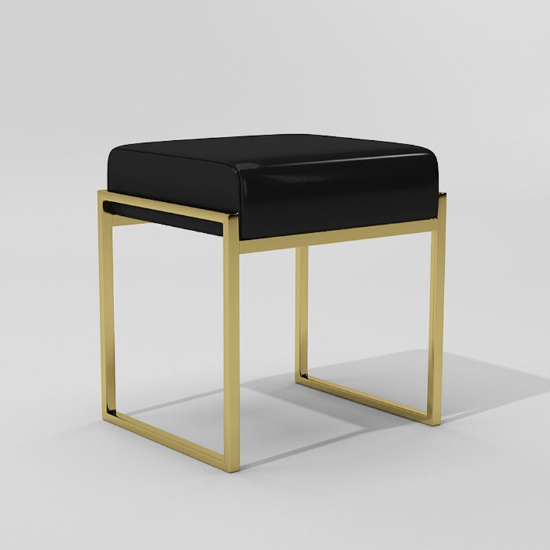 Modern Faux Leather Ottoman Pure Color Waterproof Rectangle Chair Ottoman