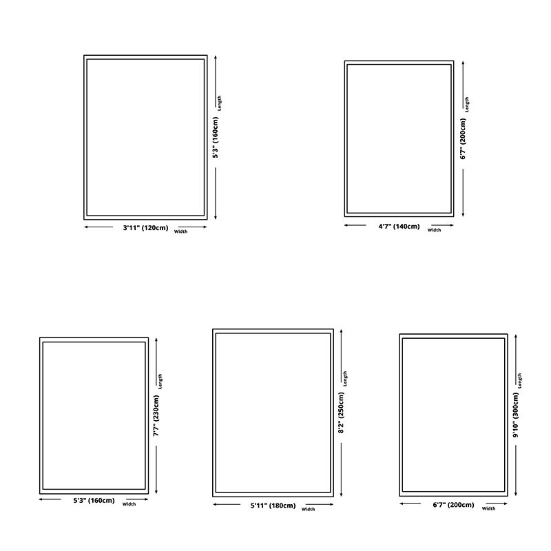 Grey Modern Rug Blending Graphic Rug Non-Slip Backing Rug for Drawing Room