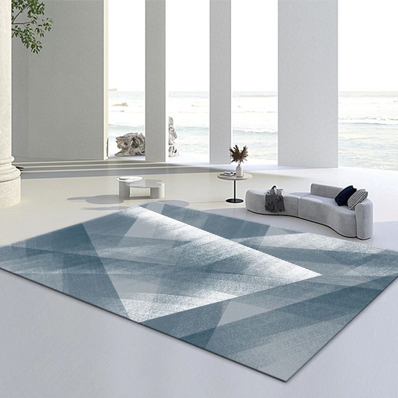 Lichtgroen Modern Rug Polyester Grafisch Tapijten Niet-slip achterste tapijt voor thuisdecoratie