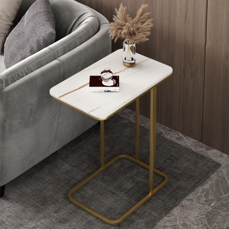 7.9"H Modern Style Side End Table Metal Frame Sofa Side Accent Table