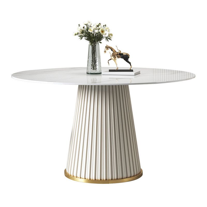 Nordic Sintered Stone Dining Room Set with Round Leg Dining Furniture for Home Use