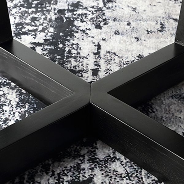 Round Dining Table Modern Sintered Top Stone Dining Table in Black