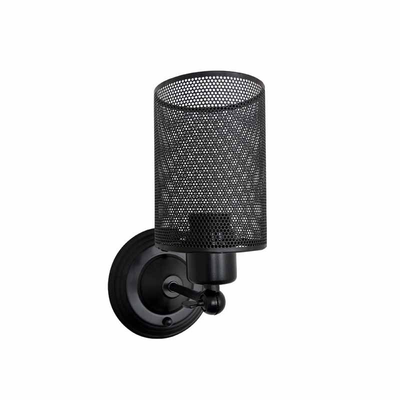 Modern Wall Sconce Adjustable Cylinder Shape Vanity Lamp with Metal Shade for Bathroom