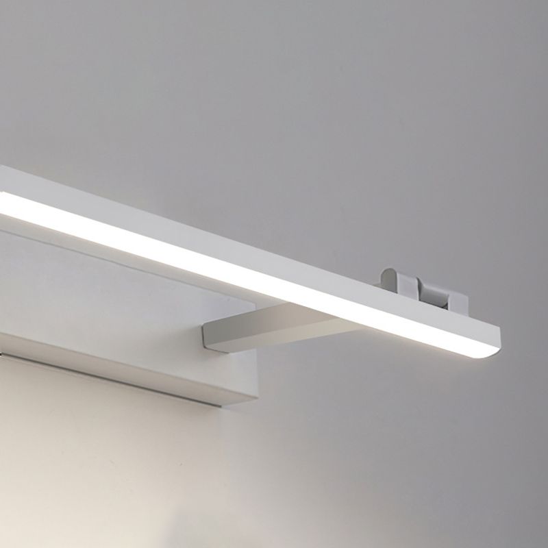 Minimalism Mirror Lamp Streamlined LED Wall Light Fixture for Bathroom