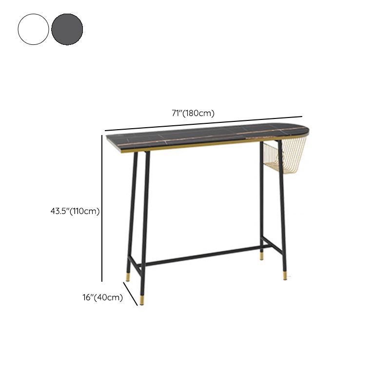 1/2/3 Pieces Irregular Shape Pub Table Set Modern Sintered Stone Top Bistro Table Set