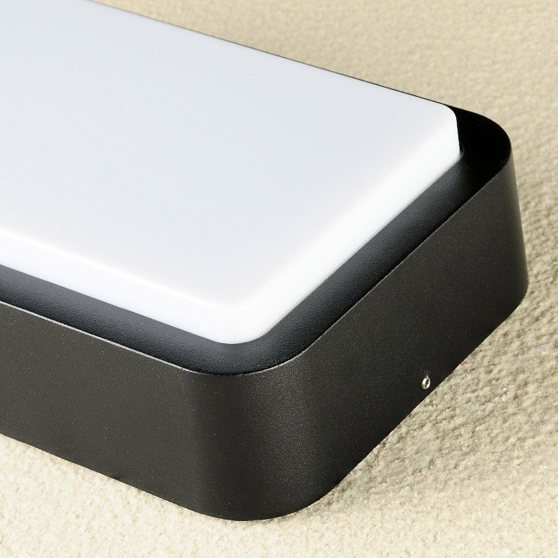 Lampe de plafond imperméable à l'ombre en plastique de lumière affleurante géométrique pour le balcon de cour