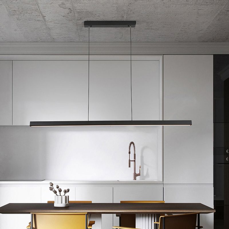 Contemporary Kitchen Pendant Light Metal Linear Island Pendant Light