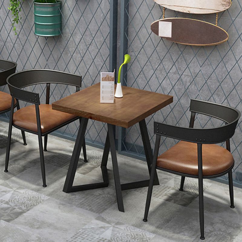 Industrial Metal Dining Table Furniture 1/2/3/5 Pieces Home Table and Chair Set