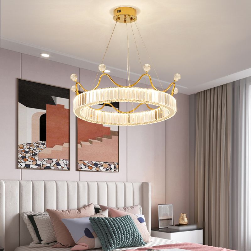 Camera da letto per bambini Luci a sospensione a sospensione Cristallo contemporaneo Lampade sospese