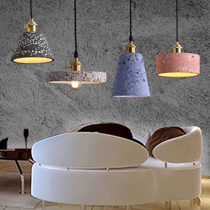 Terrazzo Hanging Light Modern Style Pendant Lighting Ayémorrat pour le salon