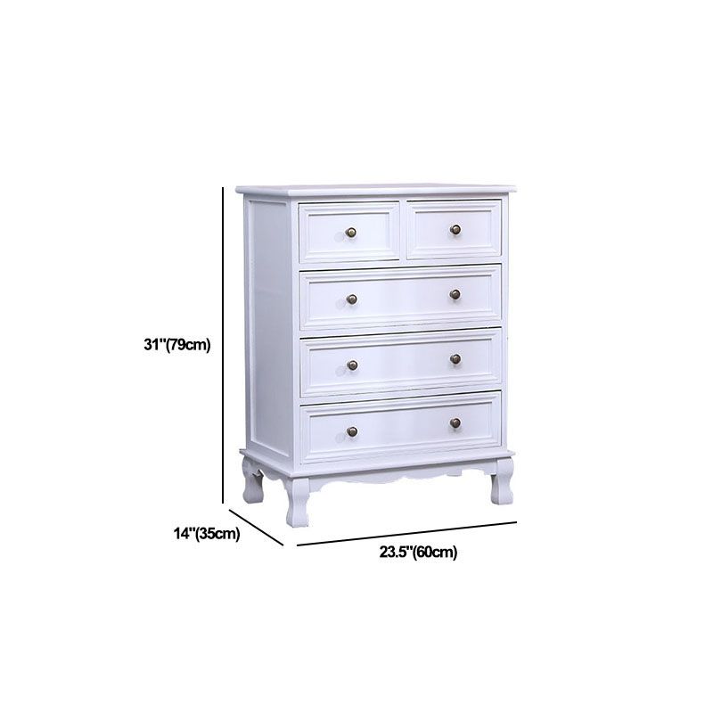 American Traditional Style Wooden Storage Chest Dresser Bedroom Storage Chest