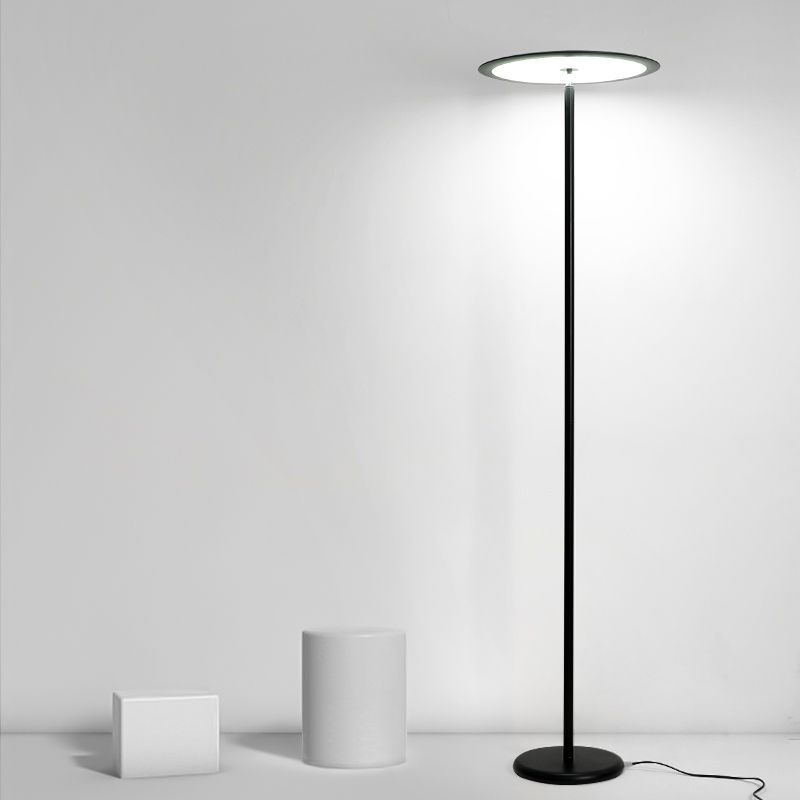 Nordic Linear Floor Lamp Metal 63" High LED Floor Light for Living Room