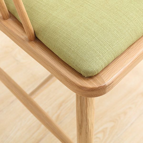 Sillón de madera contemporáneo Silla de comedor con respaldo natural Windsor para cocina
