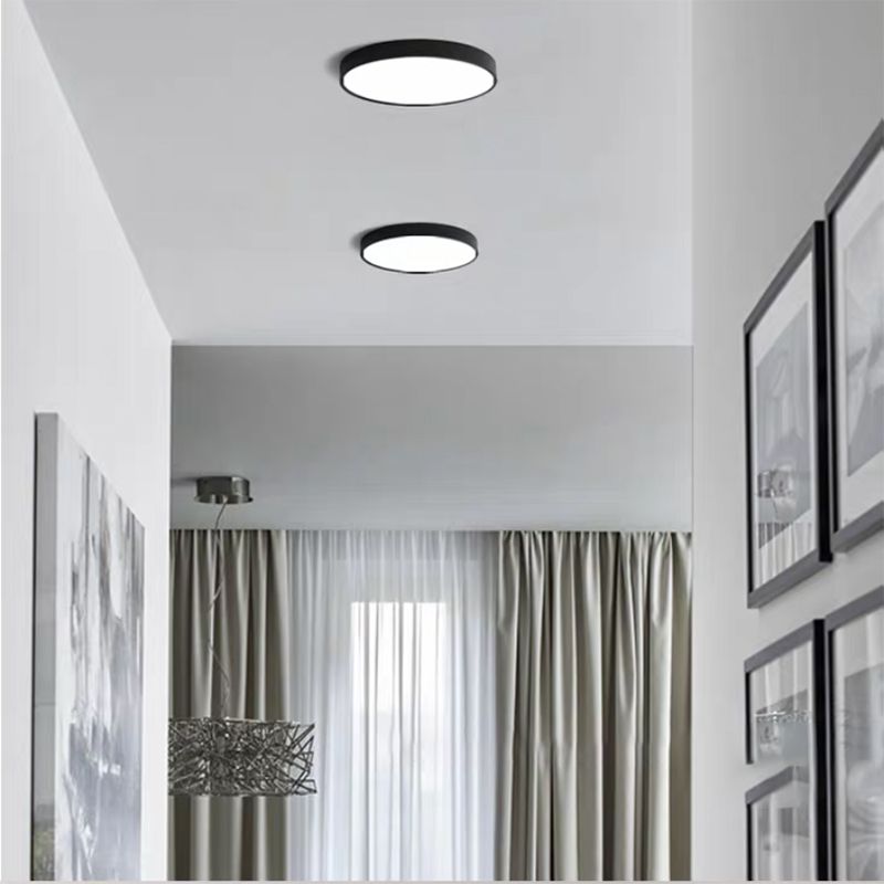 Modern Simple Style Acrylic Flush Mount Lights Round Shape 1 Light Ceiling Lamp for Bedroom