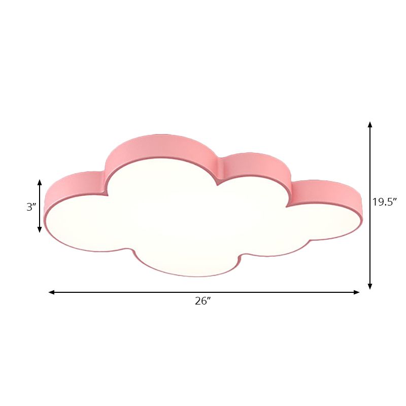 Acrylic Cloud Ceiling Flush Mount Modern Flush Mount Ceiling Light for Classroom Kid Bedroom