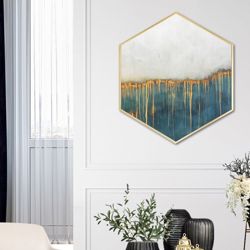Hedendaags abstract muurkunstdecor keukencanvas in zachte kleuren, meerdere maten
