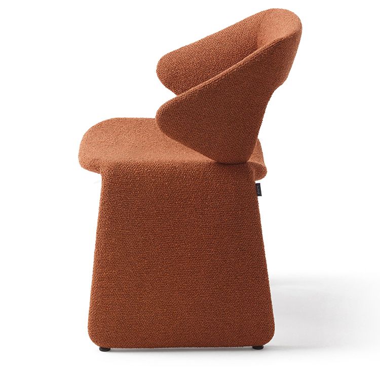 Fabric Dining Chair Designer Style Open Back Dining Arm Chair