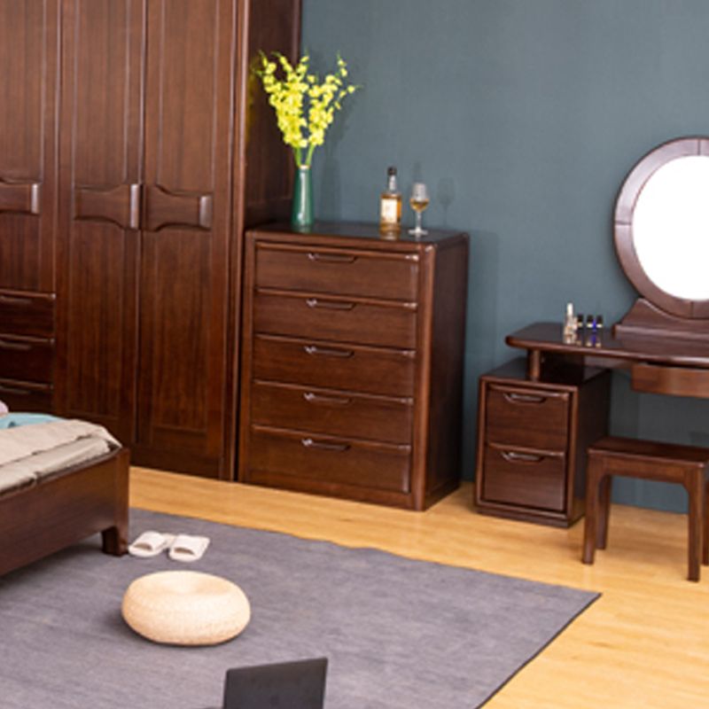 Brown 18.90" Wide Accent Chest Mid-Century Modern Wood Accent Chest